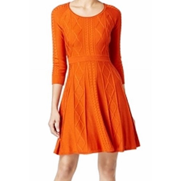 Calvin Klein Calvin Klein NEW Orange Women's Size Small S Knit
