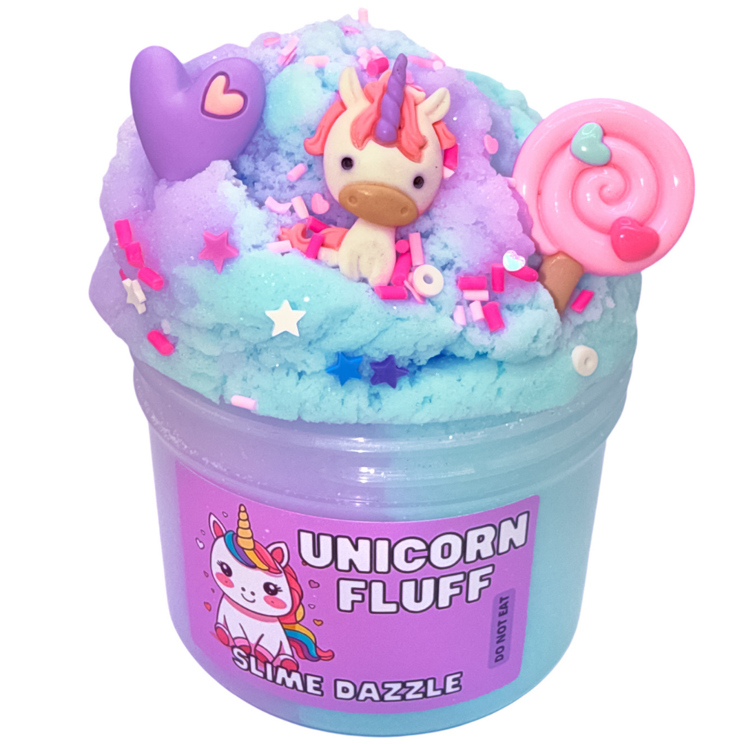 Slime Beginner Bundle 4 Pack – 8 Fl Oz Each Cloud Slime Kit, Non-Sticky, Soft & Fluffy Scented Slime Set for Kids & Adults – Honey Bee, Unicorn Fluff, Lavender Boba & Axolotl Fluff – Made in USA