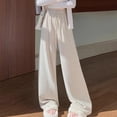 thumbnail image 2 of Kaemgyyd Women's Striped Pajama Pants Lounge Wide Leg High Waist Pj Bottoms with Pockets Drawstring Comfy Sleepwear, 2 of 7