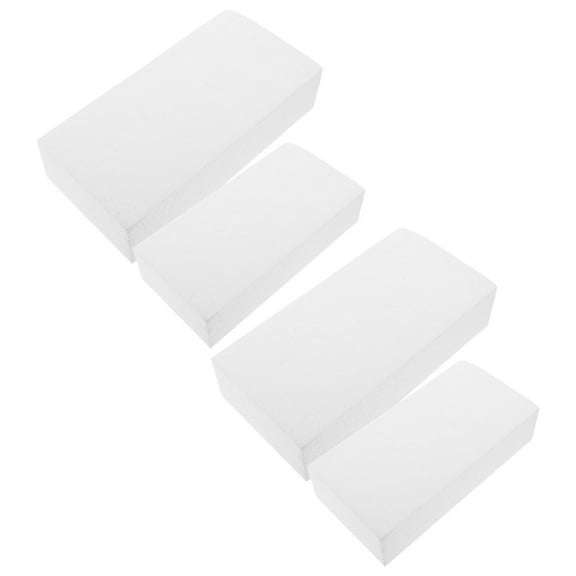 GAXIRE White Foam Blocks for Crafts 4 Pieces - Ideal for Weddings, Projects, and Art Supplies