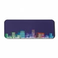 thumbnail image 1 of Cartoon Computer Mouse Pad, Print of City Scenery Landscape of Apartments and Buildings Artwork Print, Rectangle Non-Slip Rubber Mousepad Large, 31" x 12" Gaming Size, Multicolor, by Ambesonne, 1 of 2
