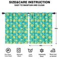 thumbnail image 2 of Blackout Kids Curtains,Orange Slices Turquoise Pattern Childrens Insulated Curtains Set Of 2,Bedroom Essentials,Toddler Room Decor 42"x54", 2 of 5