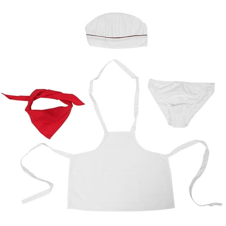 

1 Set Men Sexy Costume Chef Cook Erotic Cosplay Underwear Lingerie Set Outfits