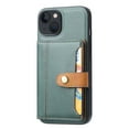 thumbnail image 6 of SaniMore for iPhone 12/12 Pro Case, PU Leather Shockproof Inner Shell with Wallet Card Slots Flip Kickstand Shockproof Retro Anti-scractch Drop-resistant Shell for iPhone 12/12 Pro(6.1“ 2020) - Green, 6 of 6