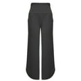 thumbnail image 4 of Juslio Women Pants Running Solid Elastic Yoga High Waisted Sweat Gray Plus Size Leggings, 4 of 7