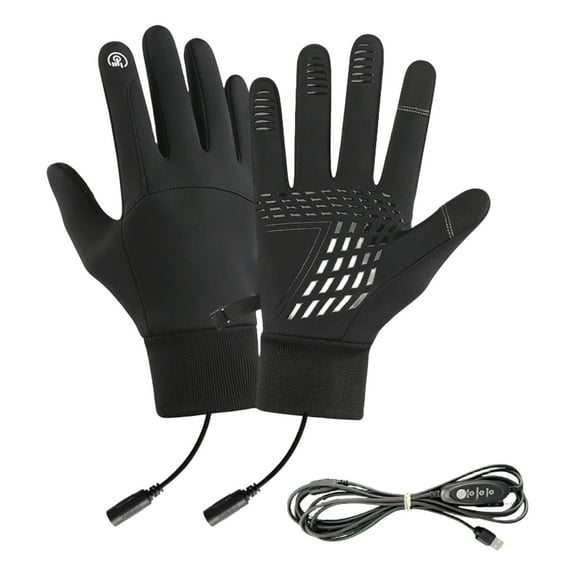 Heated Gloves Electric Thermal Warm Work Winter Gloves Color: C Size: XL