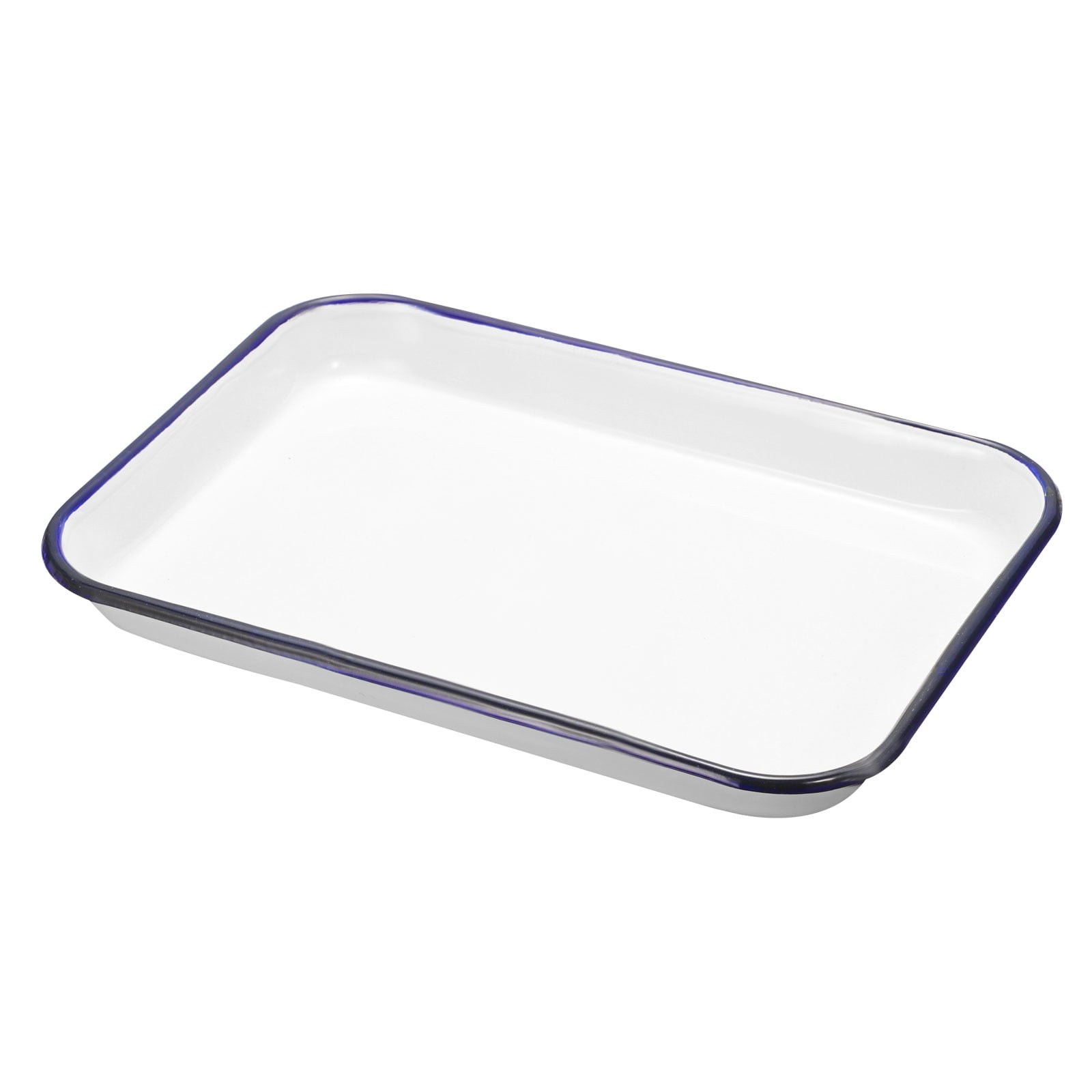 Uxcell Butcher Tray Palette 12" x 8" Metal Triple Enamel Coated Rectangular Tray Artist Painter Painting Tool for Art Paint Acrylic Watercolor Mixing
