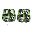 thumbnail image 4 of Disketp Football Print Women's Shorts Workout Shorts for Athletic Gym Running Shorts with Phone Pockets X-Large, 4 of 8