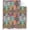 Bohemian Retro Cube Flower 1, variant on Colorful Peacock Feathers Blanket Soft flannel Throw Blanket Plush Weighted Blankets for Couch Bed Living Room