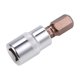 thumbnail image 4 of Uxcell Zócalo de broca hexagonal métrica estándar de 10 mm con conducción de 3/8 pulgadas, acero S2 y Cr-V, paquete de 2, 4 of 5