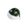 thumbnail image 2 of Sombrero festivo verde de Papá Noel para adultos, niños y mascotas - Sombrero de fiesta de tela suave con espíritu navideño, 2 of 6