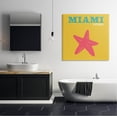 thumbnail image 2 of Stupell Industries Vivid Miami Starfish Silhouette Graphic Art Gallery Wrapped Canvas Print Wall Art, Design by The Saturday Evening Post, 2 of 2