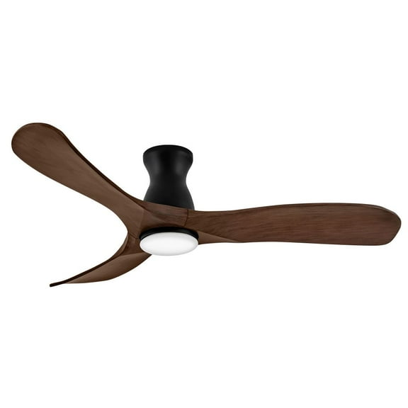 903456FWB-LDD Hinkley Lighting Swell Flush Illuminated - 3 Blade Ceiling Fan with Light Kit In Modern Style-12.75 Inches Tall and 56 Inches Wide-Matte