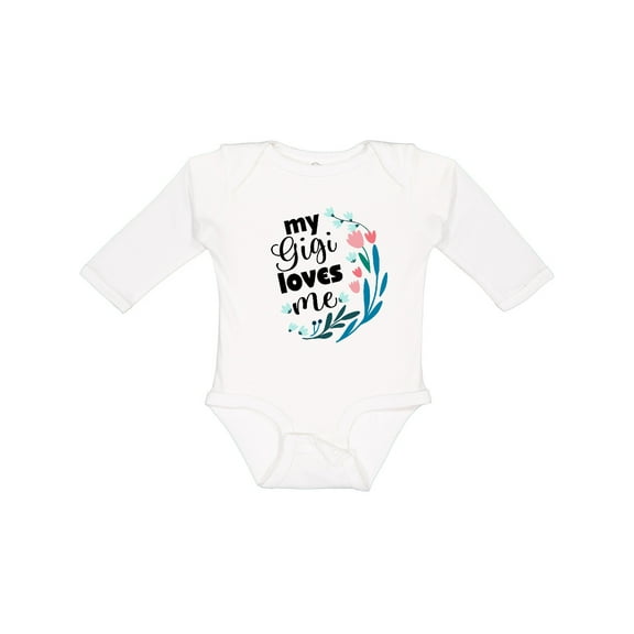 Inktastic My Gigi Loves Me Girls Girls Long Sleeve Baby Bodysuit