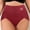 Wine, variant on Zorckvet Panties for Women Seamless Tummy Control Comfort Womens Underwear Plus Size