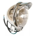 thumbnail image 2 of Par De 2 Faros Auxiliares Cromado C/visera Para Moto Chopper, 2 of 7