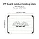 thumbnail image 2 of PP Cutting Board al aire libre Mini Board Toil de corte Herramienta de picnic de campamento 2 PCS, 2 of 6