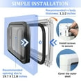 thumbnail image 3 of RV Exit Window Camper Window with Coating Shade & Screen Window, Push Window RV Side Window, 3 of 6