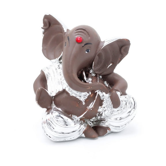 StatueStudio Ganesha Statue Temple Decor Lord Ganesh Murti Religious Showpiece Ganpati Idol Gift Item for Gift item for Diwali Pooja, Mandir, Home Decor and Office Table (2.5 X 2 X 2.75 Inch)