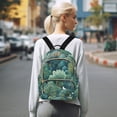 thumbnail image 7 of FORMRS Mini Backpack Purse for Women Travel Daypack Casual Shoulder Bag, Green Forest Pattern, 7 of 7