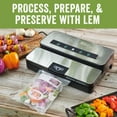 thumbnail image 6 of LEM Products MaxVac 250 Stainless Steel Vacuum Sealer with Built-In Bag Holder and Cutter, Silver and Black, 6 of 8