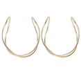 thumbnail image 1 of 2Pcs Bracelets de Conception Simples Créatifs pour les Femmes Élégants Bracelets à Main Ouverte, 1 of 8