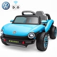 thumbnail image 4 of 12V Electric Ride on Cars, Licensed Volkswagen Beetle Ride on Toys with Remote Control, Bluetooth, USB Port, Music, Rear Storage, LED Lights, Battery Powered Toddlers Electric Car for Kids Ages 3+, 4 of 10