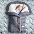 thumbnail image 4 of De Dormir Para Bebés Tejer Sobre Recién Nacido De Dormir Para Silla Gris CUTICAT Swaddle para dormir infantil, 4 of 8