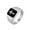 Silver, variant on Men's Stainless Steel Minimalist Vintage Cross Enamel Ring Silver Size 08