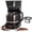 Black 12 cups, variant on Mixpresso 12 Cup Coffee Pot, Auto-Off & Reusable Filter, Large Drip Coffee Maker 12 Cup Borosilicate Glass Carafe, Anti-Drip Coffee Machine Water Level Window, Black Electric Coffee Maker