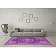 thumbnail image 3 of Ahgly Company Indoor Round Persian Purple Traditional Area Rugs, 7' Round, 3 of 4