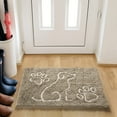 thumbnail image 6 of TWINNIS Indoor Door Mat Entryway Rug Water Absorbent Mat for Mud Shoes Dog Paws,48"x30", Tan, 6 of 8