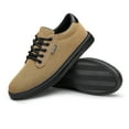 thumbnail image 5 of ADQ Men's Dress Shoes Fashion Casual Shoes Lace-up Canvas Sneakers khaki 9.5, 5 of 9