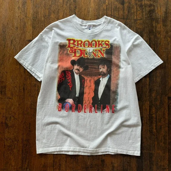 Vintage 90s Brooks and Dunn Borderline shirt IM0725