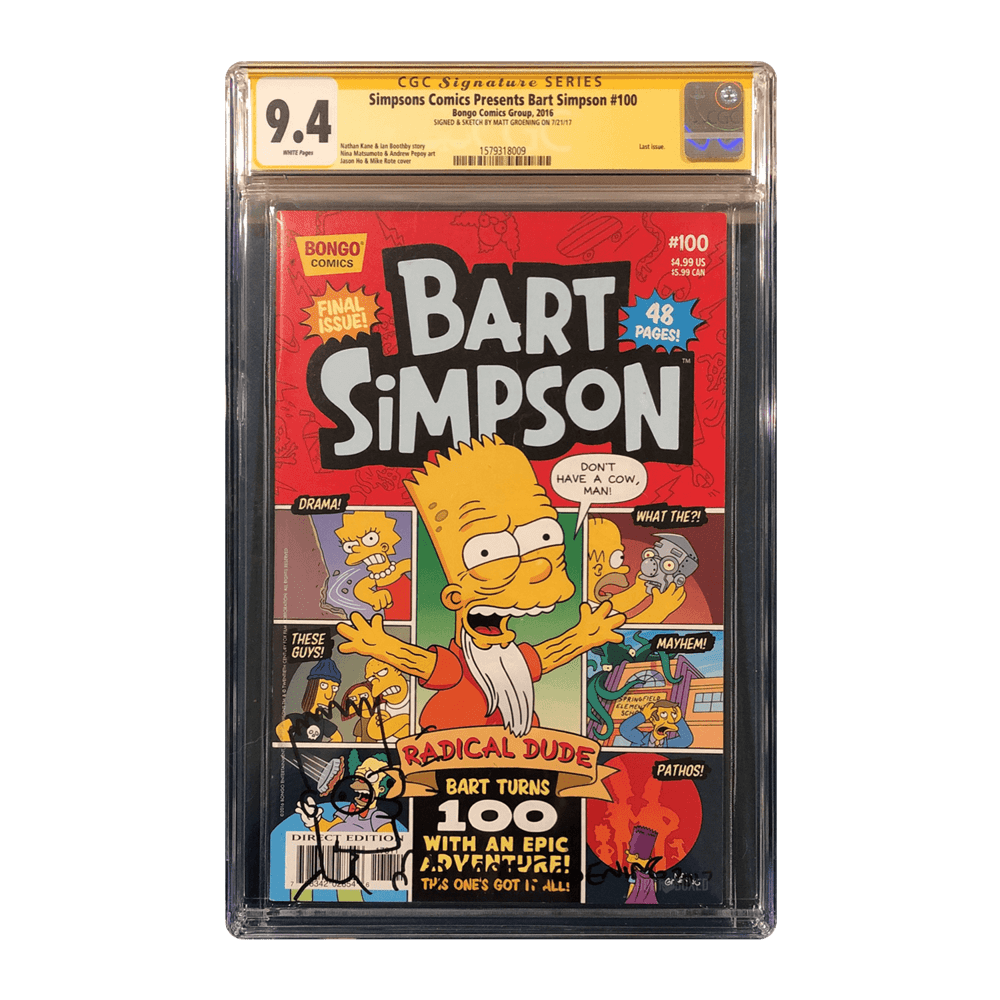 Cover of Simpsons Comics Presents Bart Simpson #100