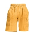 thumbnail image 5 of Corduroy Shorts Men Elastic Waist Shorts Drawstring Soft Summer Shorts for Men Casual with Pockets Athletic Shorts Beach Shorts for Spring And Summer, 5 of 5