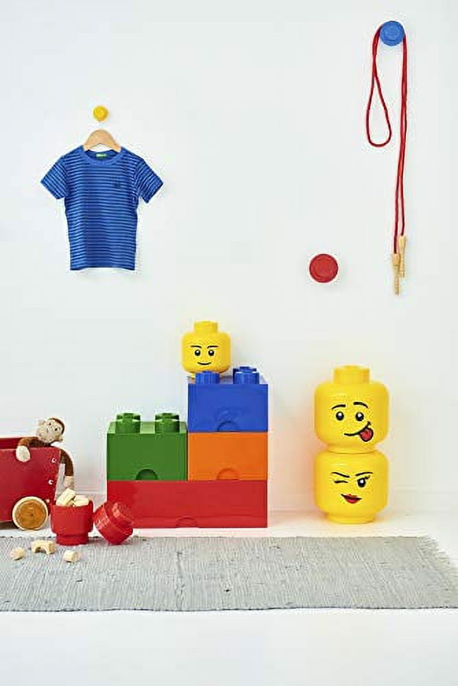 Room Copenhagen RMC-4033-C LEGO Mini 4 x 4.5 Inch Plastic Storage Head | Silly