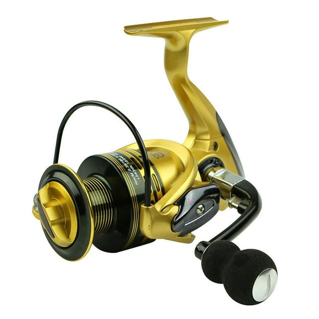 13+1BB Spinning Fishing Reels 1000-7000 Series Metal Head Spinning Wheel With Exchangeable Handle For Casting Line Anti-Seawater ,Rigid Aluminum Skeletal Frame