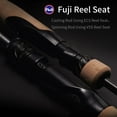 thumbnail image 5 of PURELURE WILD 1-Piece Rod All Fuji SIC Guide Rings Pike Rod Black Bass Rod Cork Handle Toray T1100G Cloth Zander, 5 of 7
