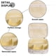 thumbnail image 3 of Bolso cosmético de gran capacidad portátil multifuncional del modelo de mármol, hecho de PU, 3 of 5