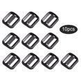 thumbnail image 4 of Eigraketly Hebilla deslizante de 10 piezas, hebillas ajustables trideslizantes negras, Clips de correa multiusos para bolsas al aire libre, , Escalada, 4 of 6