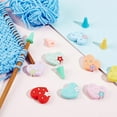 thumbnail image 4 of 40 Pcs Knitting Needle Stoppers Silicone Heart Shape Knit Knitting Needles Point Protectors Rubber Cone Needle Tip Stoppers Stitch Stoppers Knitting Accessories for DIY and Handmade Crafts for DIY, 4 of 6