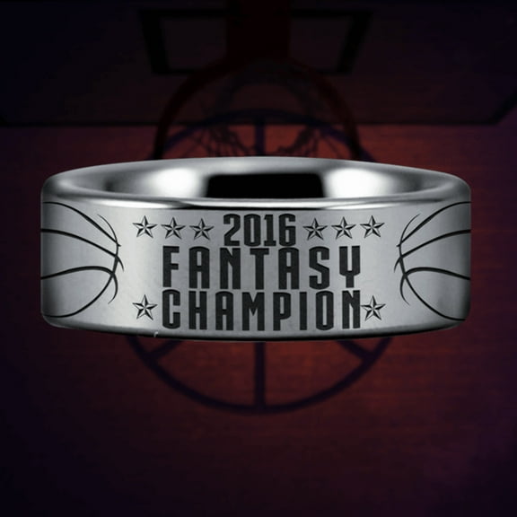 Tungsten Fantasy Basketball Championship Ring