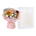 thumbnail image 4 of Graduation Flower Bouquet, Graduation Season Knitted Wool Puff Floral and Gift Bag, Class of 2026 Knitted Crochet Bouquet, Custom Handmade Sunflower Bouquet for Her, 13.8×11.8 in,Pink Girl, 4 of 6