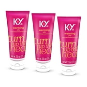 K-Y Warming Jelly Lube, Sensorial Personal Lubricant, Glycol Based Formula, Safe to Use with Latex Condoms, for Men, Women and Couples, 2.5 FL OZ (Pack of 3)