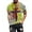 Yellow, variant on TIHLMK Mens Tshirts Men's Street Fashion Casual Cross Print Round Neck Short Sleeve