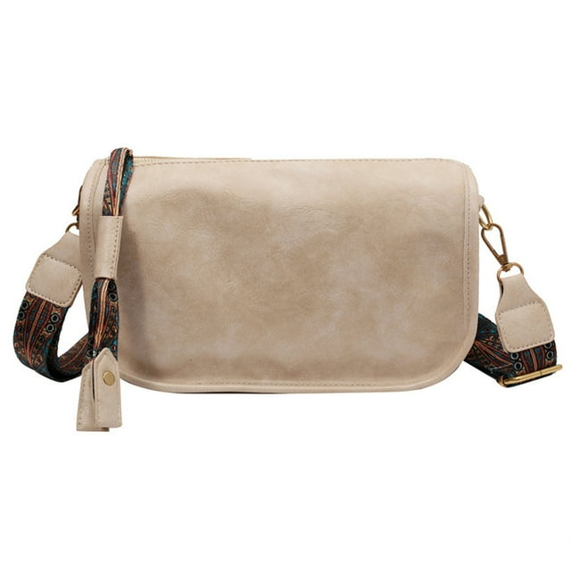 Bolso de mano Qarigey para mujer versátil y espacioso de cuero PU elegante y práctico tipo almohada Envolturas para manijas de equipaje beige