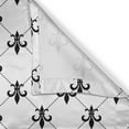 thumbnail image 6 of Ambesonne Fleur De Lis Valance & Curtain, Abstract Lily Dots, 55"x30", Black White, 6 of 6