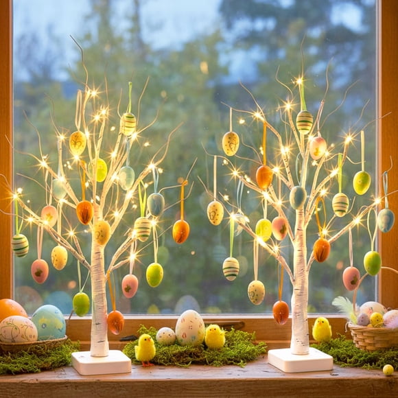 Árbol de huevos de Pascua EAMBRITE con 36 adornos