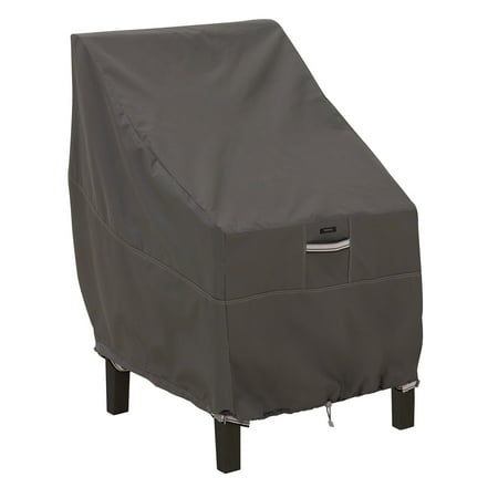Classic Accessories Ravenna® High Back Patio Chair Cover - Water Resistant Outdoor Furniture Cover, 25.5"L x 32.5"D x 34"H, Espresso